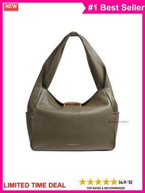 Leather Shoulder Bag Magnetic Closure Fits Tablet Notebook Everyday Purse